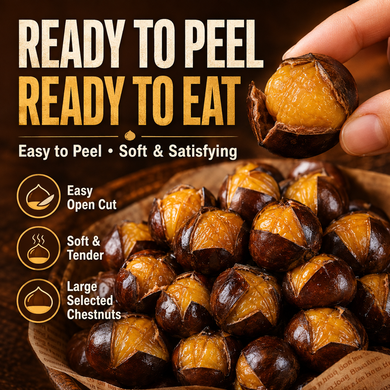 🌰Italian Golden Chestnuts — Naturally Low in Fat, Satisfying & Plant-Based 🌿