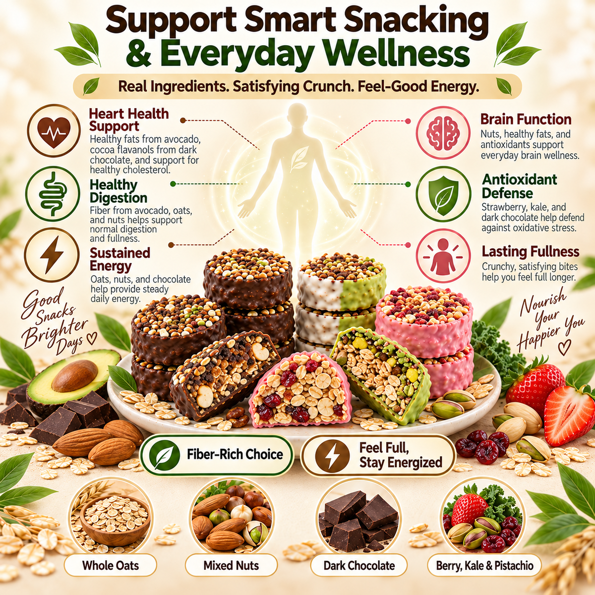 ๐ฅ Nut & Oat Crunch โ โค๏ธ Supports Heart Health, ๐ฟ Healthy Digestion, โก Sustained Energy & ๐ช Lasting Fullness