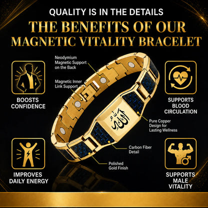 ✨Magnetic therapy bracelet/Natural restoration of male vitality