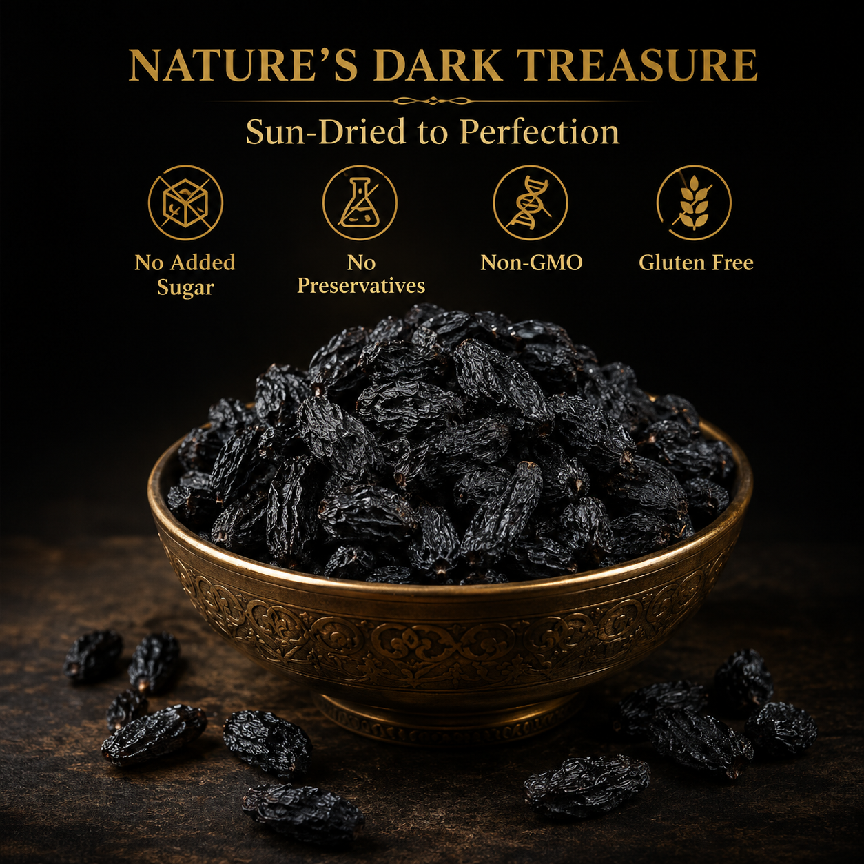 💎Black Crown Reserve Raisins – Rich,💯 Chewy Fruit for Strength & Stamina（副本）