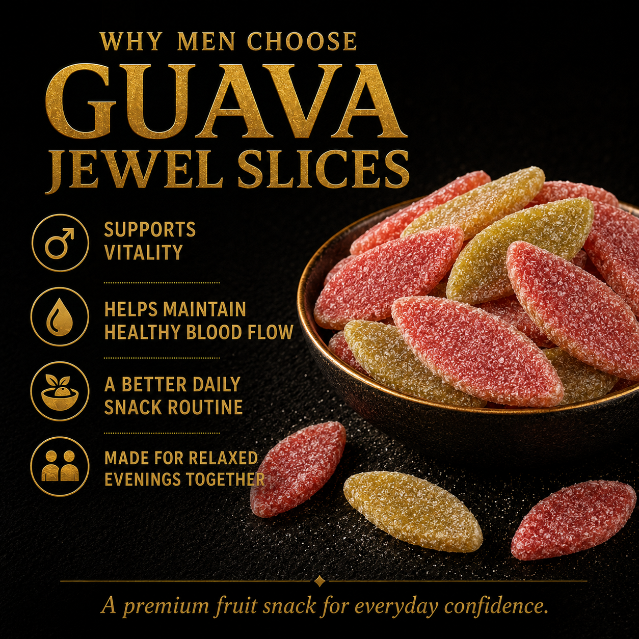 💎 Guava Jewel Slices | ⚡ Male Vitality, Stamina & Nighttime Confidence