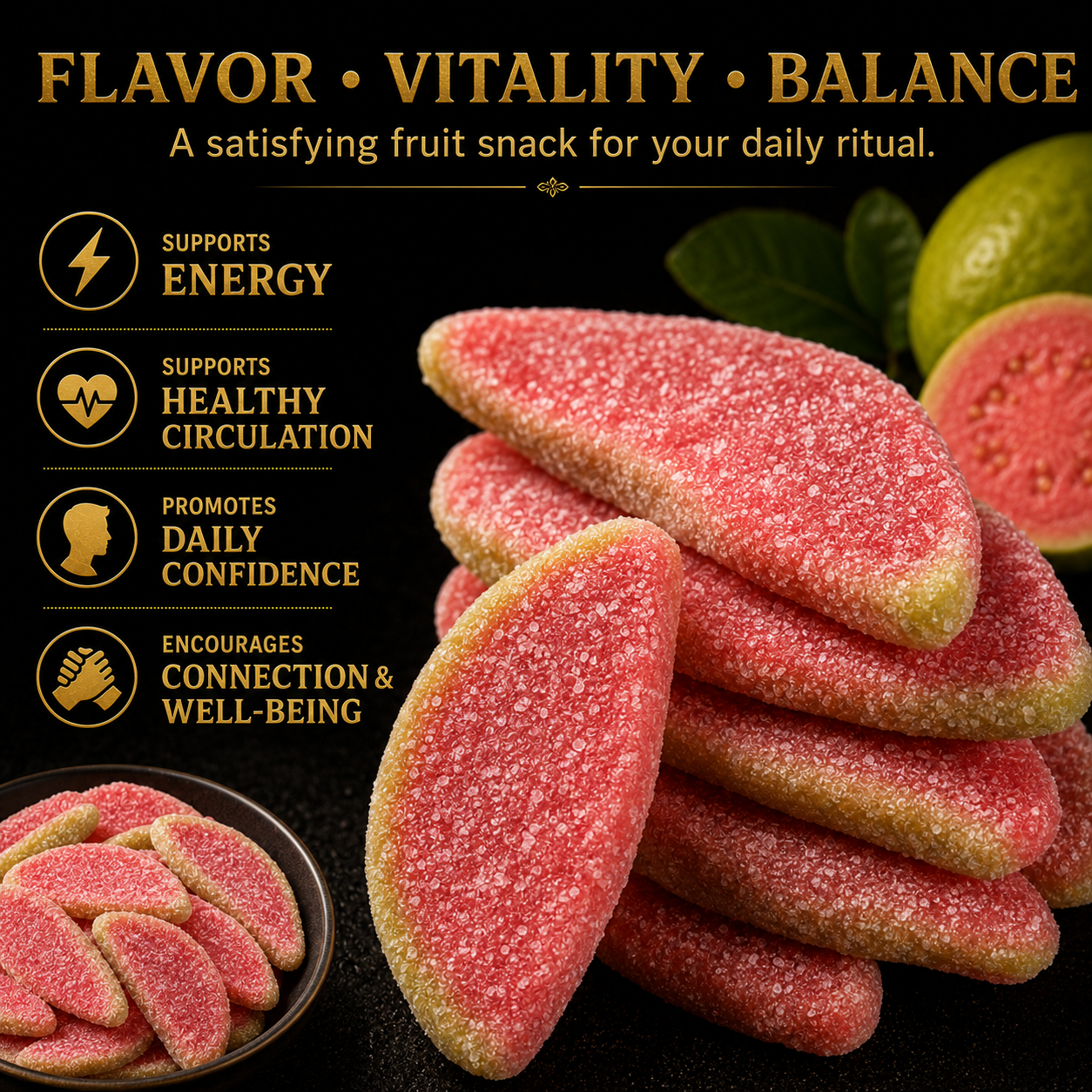 💎 Guava Jewel Slices | ⚡ Male Vitality, Stamina & Nighttime Confidence