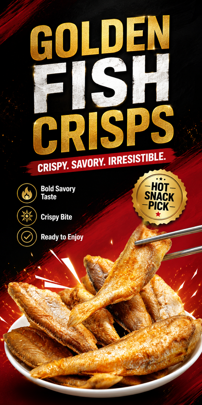 🐟High-Protein Ready-to-Eat Deep-Sea Fish Crisps