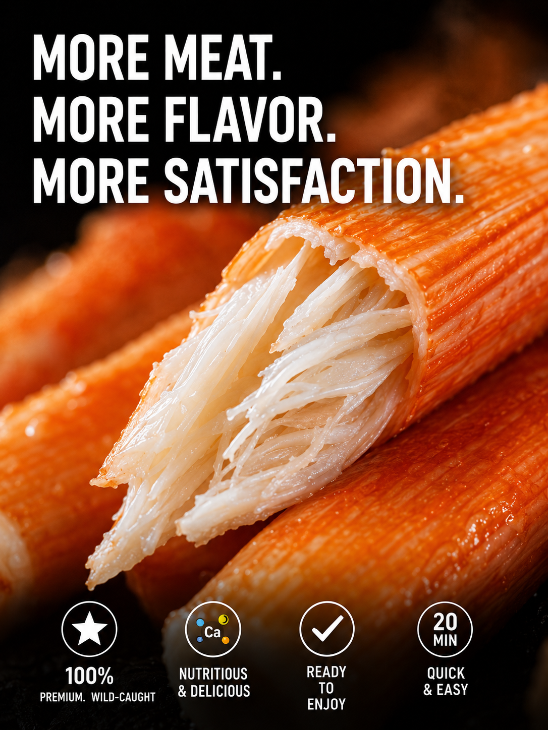 🦀 Alaskan Red King Crab Legs  - 🏆💎 Ready to Eat High-Protein Seafood Snack