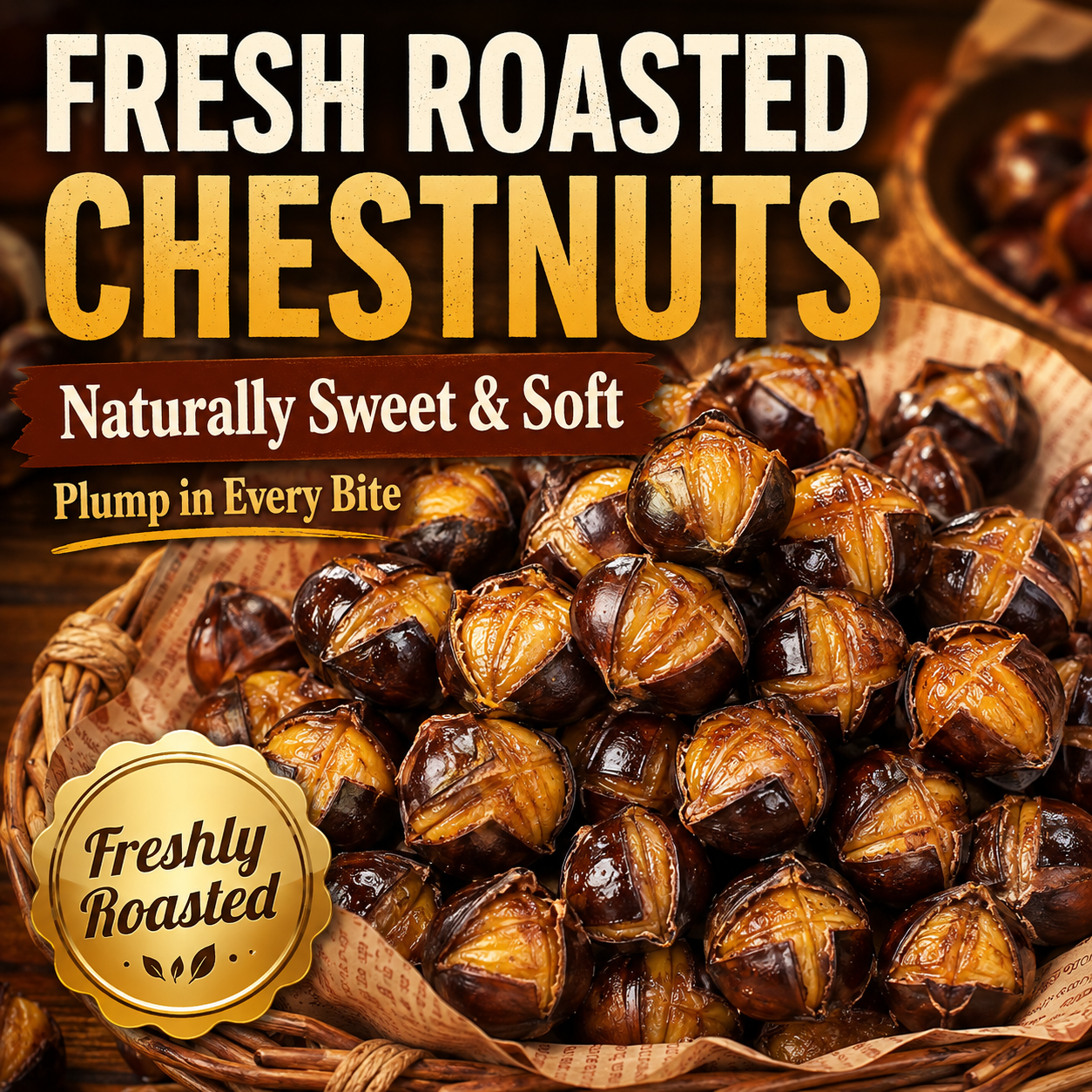 🌰Italian Golden Chestnuts — Naturally Low in Fat, Satisfying & Plant-Based 🌿