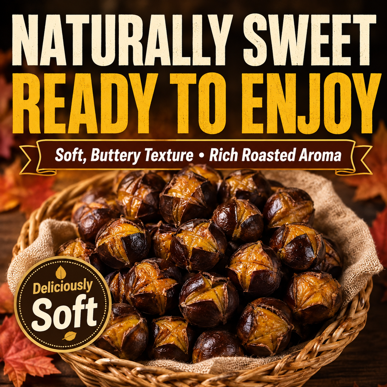 🌰Italian Golden Chestnuts — Naturally Low in Fat, Satisfying & Plant-Based 🌿