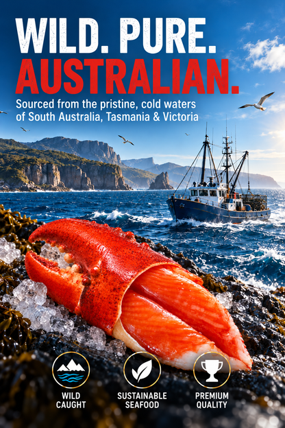 🇦🇺 Australian Southern Rock Lobster Bites  💪 High-Protein Muscle Fuel • ❤️ Deep-Sea Omega-3 for Heart, Brain & Joints • 🛡️ Zinc-Packed Immunity & Skin Repair • ✨ Vitamin E Antioxidant Glow