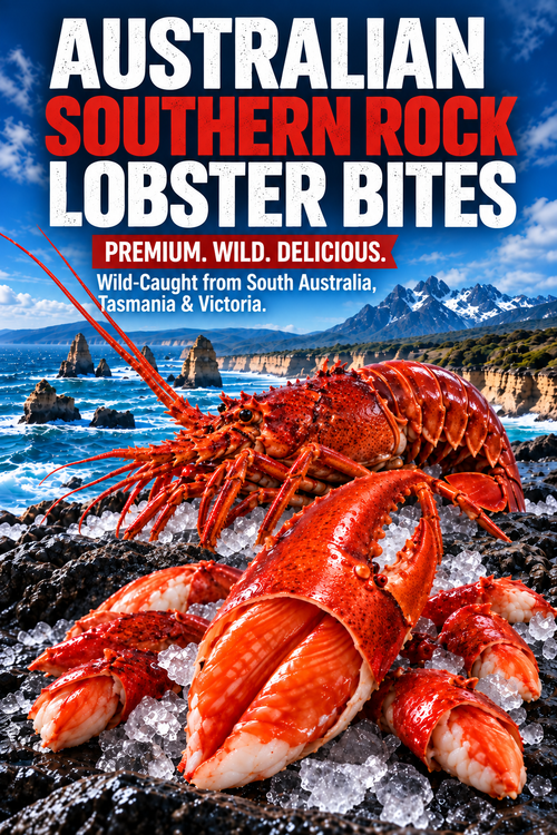🇦🇺 Australian Southern Rock Lobster Bites  💪 High-Protein Muscle Fuel • ❤️ Deep-Sea Omega-3 for Heart, Brain & Joints • 🛡️ Zinc-Packed Immunity & Skin Repair • ✨ Vitamin E Antioxidant Glow