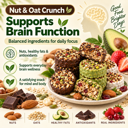 🥜 Nut & Oat Crunch – ❤️ Supports Heart Health, 🌿 Healthy Digestion, ⚡ Sustained Energy & 💪 Lasting Fullness
