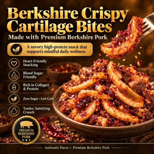 🐷 Berkshire Crispy Pork Cartilage Bites ✨ Protein-Packed • Natural Collagen • Irresistibly Crunchy
