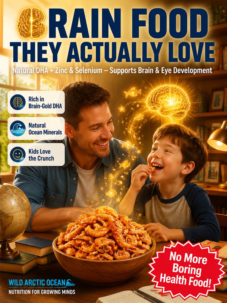 100% Wild-Caught Deep Sea Crispy Spicy Arctic Shrimp Whole Eat High Protein Guilt