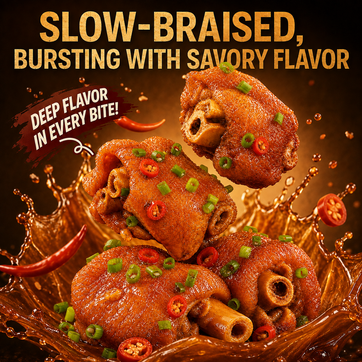 💪Control Cravings Without Giving Up Real Food ✨Premium Berkshire Caramelized Braised Pork Trotters 🐷