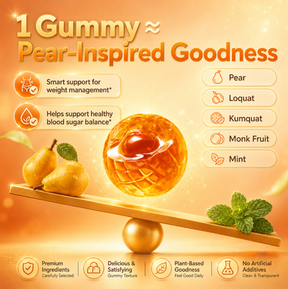 🍐Pear Paste Vitamin C GummiesWeight Management & Healthv Blood Sugar Support