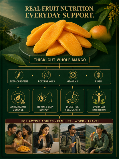 🥭Premium Ratnagiri Alphonso Dried Mango |🌿✨ Rich in Beta-Carotene, Polyphenols & Fibe