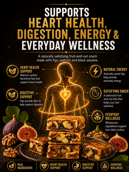 👑 Reserve Fig & Walnut Wellness Squares – Nutty, Fruity & Naturally Delicious