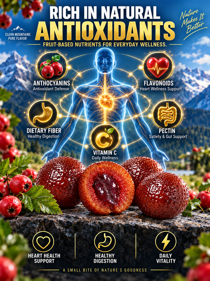 🏔️ Alps Burst Hawthorn Bites – ❤️ Supports Heart Health, 🌿 Healthy Digestion, ✨ Antioxidant Defense & ⚡ Daily Vitality